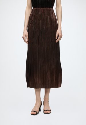 Bruuns Bazaar GROUNDBERRYBBJOANELLE SKIRT - Πλισέ φούστα - brown