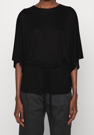 T-shirt med print - black