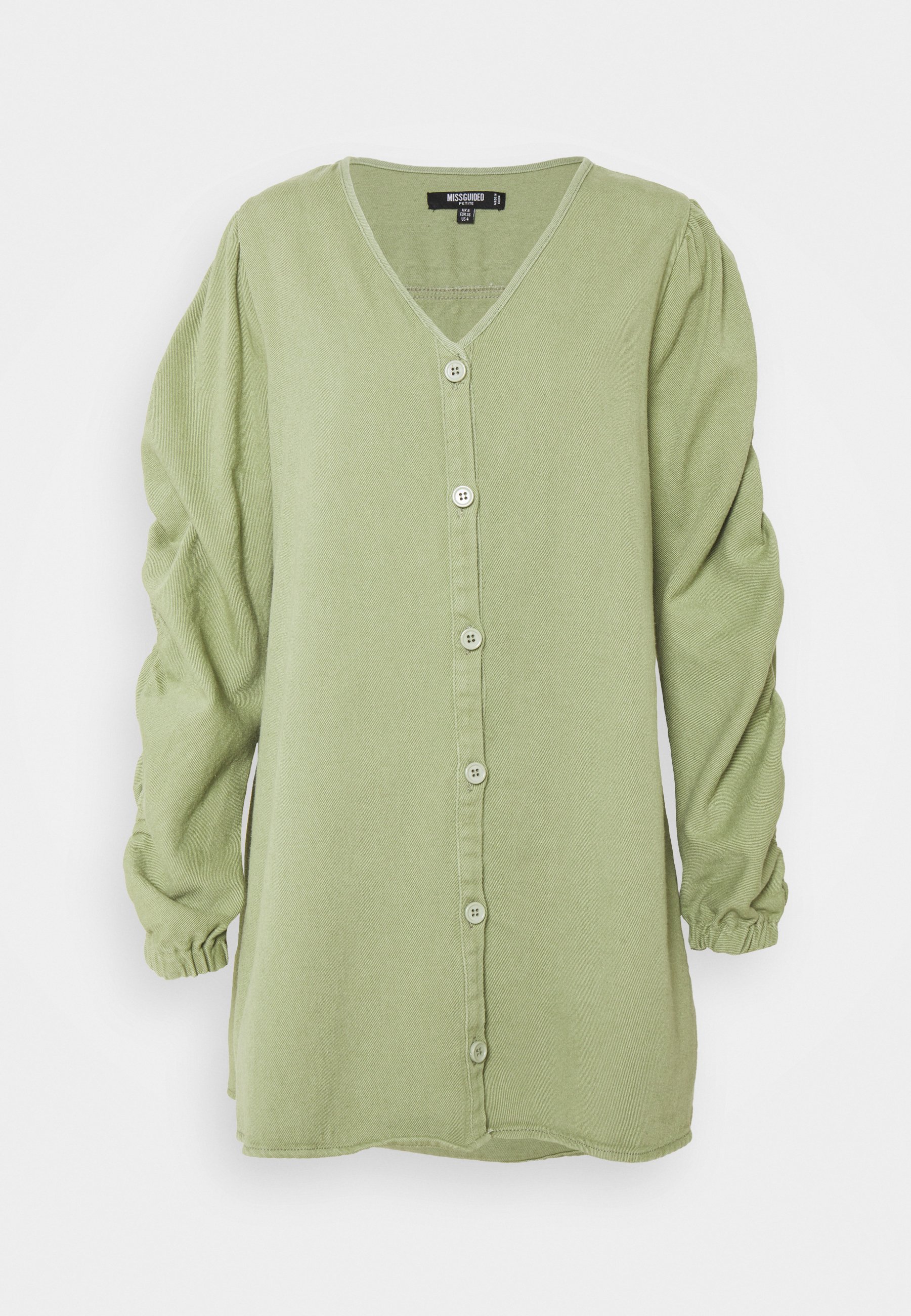 Missguided Petite V NECK BUTTON UP 