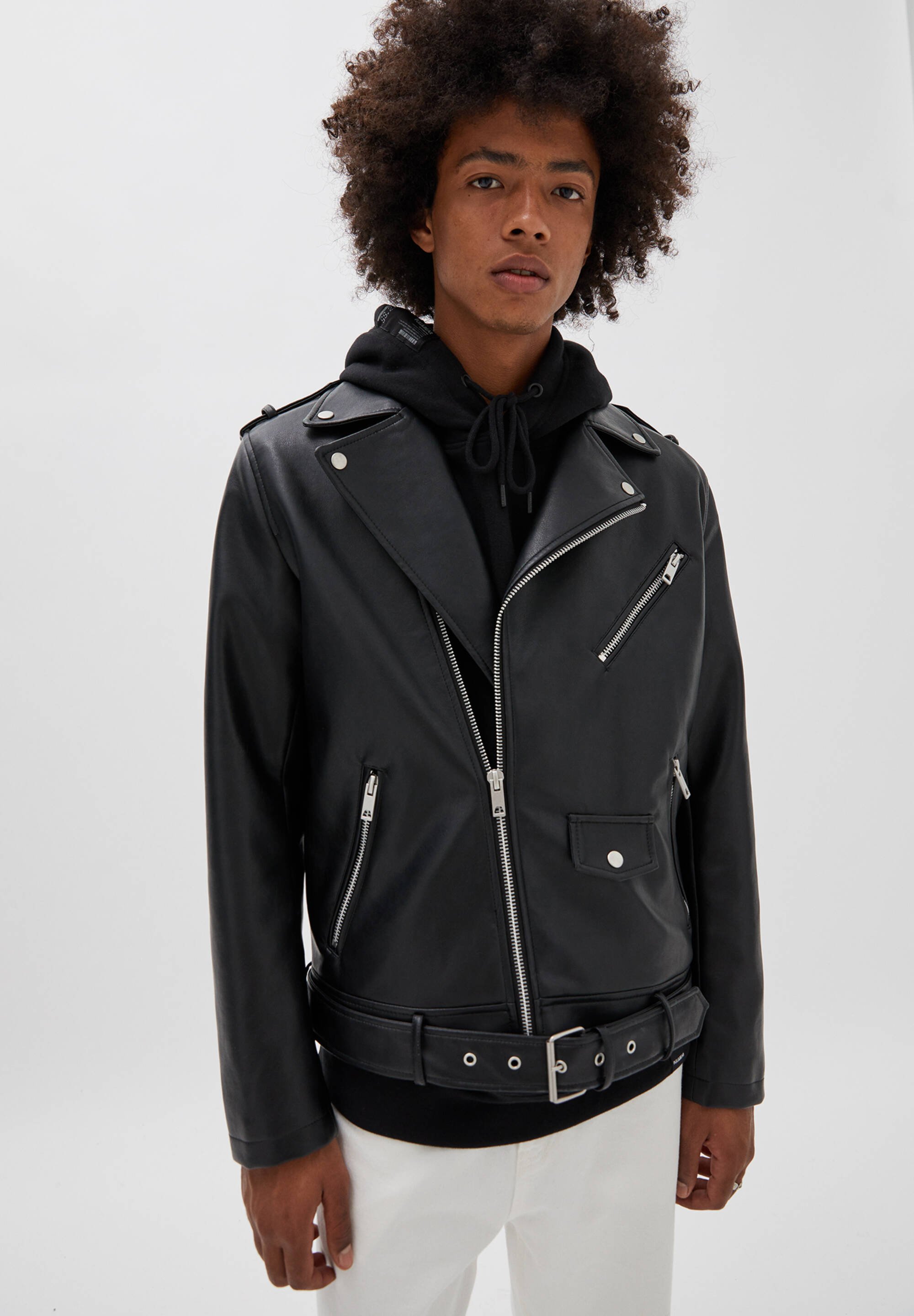 pull and bear biker jacket