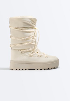 OYSHO, LACED APRÈS-SKI BOOTS - Bottes de neige - beige