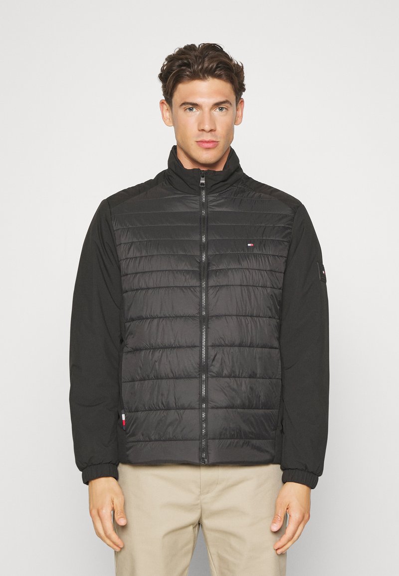 Tommy Hilfiger MIX MEDIA STAND COLLAR JACKET Jas black/zwart