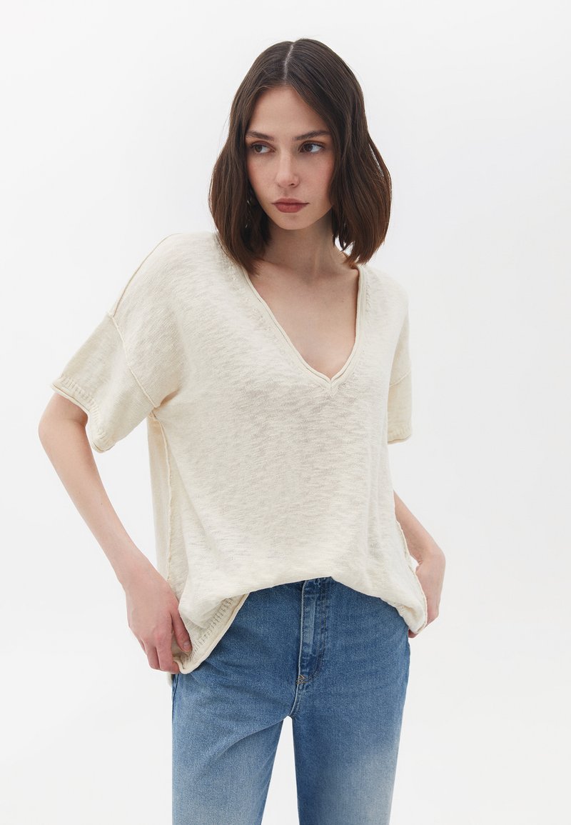 OXXO T-shirt basic - buttercream