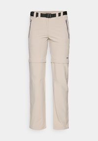 WOMAN ZIP OFF PANT - Pantalones montañeros largos - sabbia