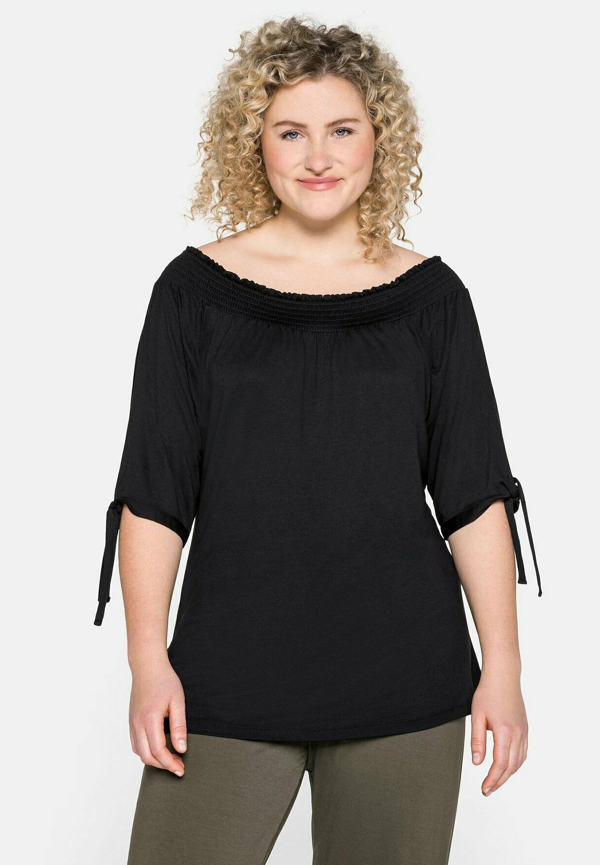 Sheego Damen Blusenkleid In Türkis – Lässiges Sommerkleid Für Freizeit & Büro
