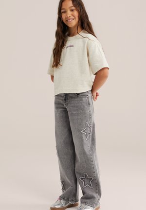 WE Fashion, WE FASHION - T-shirt con stampa - greige