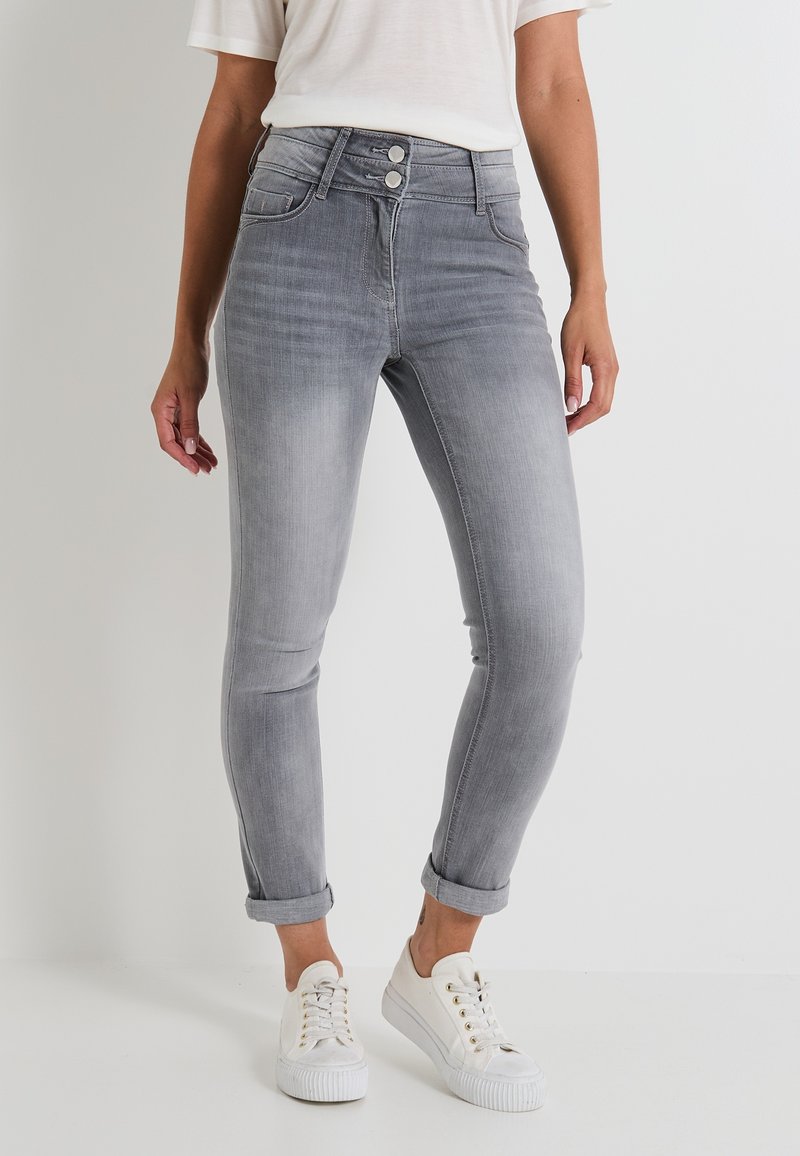 Grain de Malice RACCOURCI HANOI - Vaqueros pitillo - grey