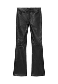 HALDAN  - Calças de couro - black