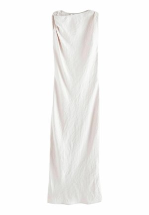 SLEEVELESS KNOT SHOULDER COLUMN - REGULAR FIT - Maxi ruha - neutral