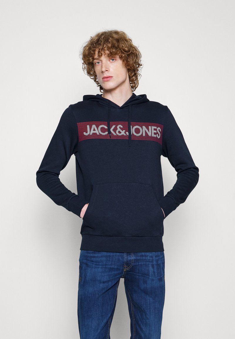 Jack & Jones JJECORP LOGO  - Kapucni - navy blazer