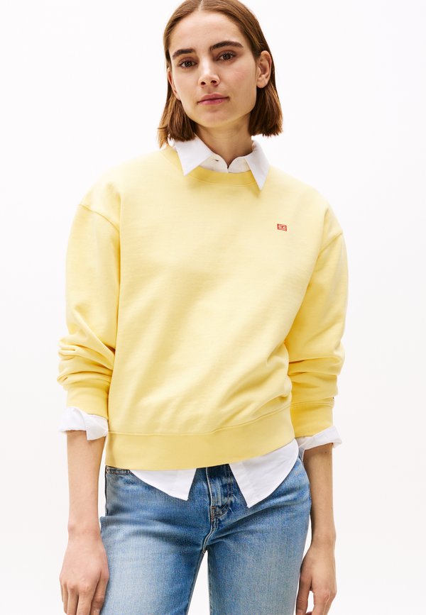 CONTRAST FLAG - Sweatshirt - citronella