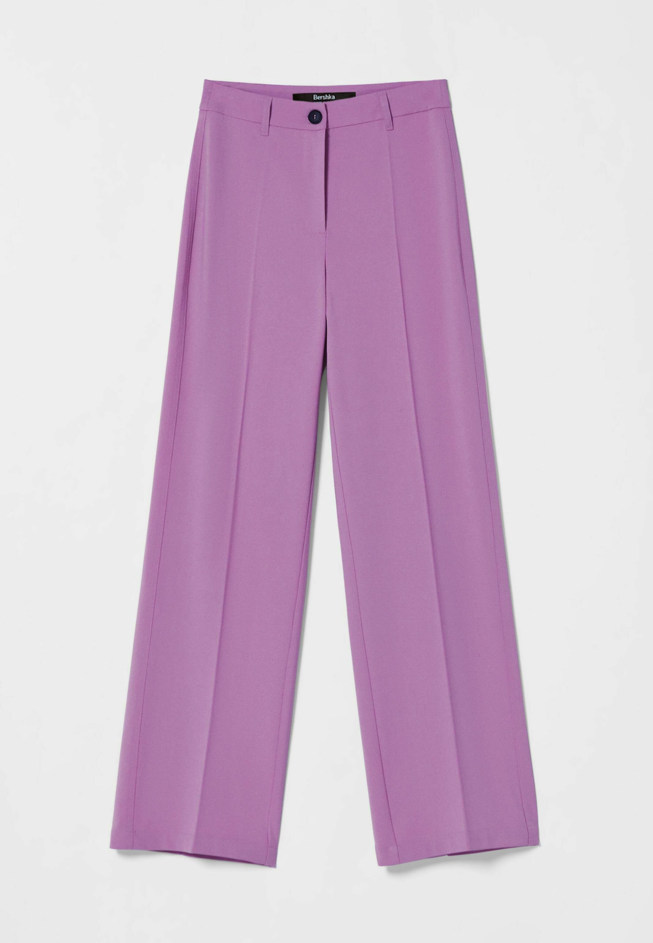 Bershka wide leg trousers purple Clearance
