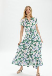 Soaked in Luxury SLARJANA  - Shirt dress - green diffuse print