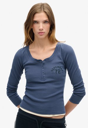 Superdry & Co ATHLETIC  - T-shirt à manches longues - mariner navy