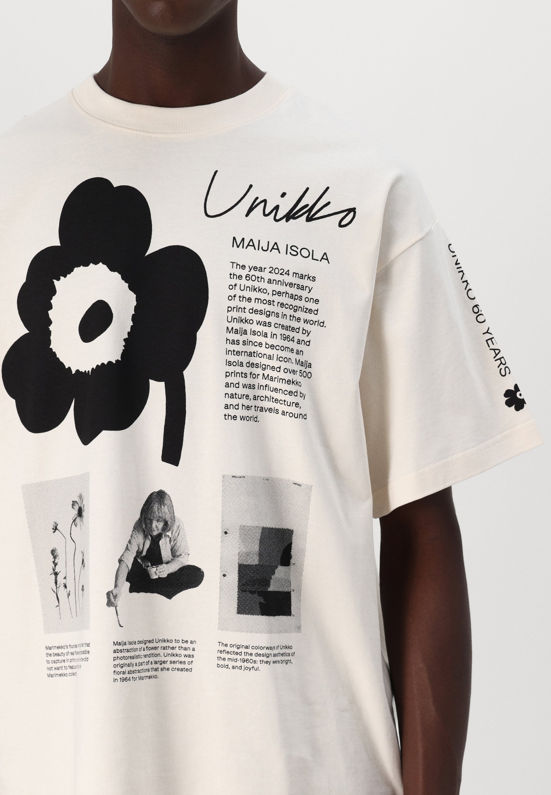 Marimekko NOPEUS UNIKKO UNISEX - Print T-shirt - off white
