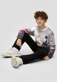 s.Oliver MIT ALLOVER-FOTO-PRINT - Sweatshirt - ecru