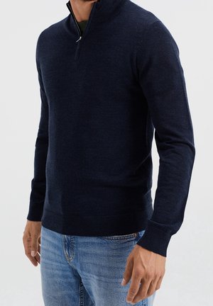 Stickad tröja - dark blue