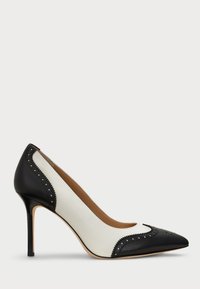 LYNDEN NAPPA LEATHER & CALFSKIN PUMP - Kõrge kontsaga kingad - soft white/black