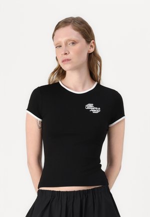 CAP SLEEVE - Basic T-shirt - black