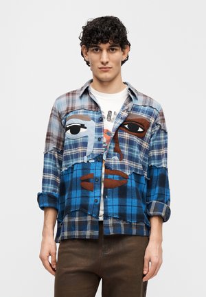 FACE PATCHWORKED - Chemise - blue