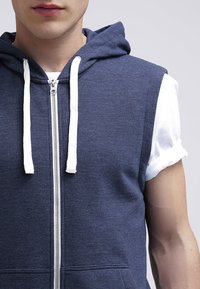 YOURTURN Felpa con zip - mottled dark blue