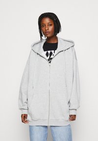 Even&Odd Felpa con cappuccio - mottled light grey
