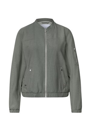 Street One, BLOUSON MIT RUNDHALS UND ZIPPER - Bomberjacke - bound green