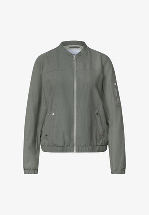 Street One, BLOUSON MIT RUNDHALS UND ZIPPER - Bomberjacke - bound green