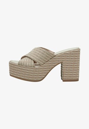 Tamaris Heeled mules - beige ivory