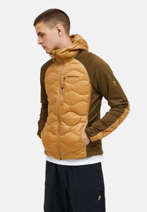 HELIUM HYBRID HOOD - Down jacket - camel