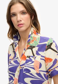Superdry & Co VINTAGE BEACH RESORT - Blusa - ryusui blue
