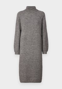 YASBALIS FUNNEL DRESS - Jumper dress - medium grey melange