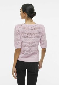 VILA VIDAZY NEW BOATNECK - Paprasti marškinėliai - winsome orchid