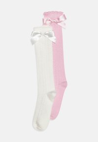 TRAFORATO 2 PACK - Knee high socks - creme/rose