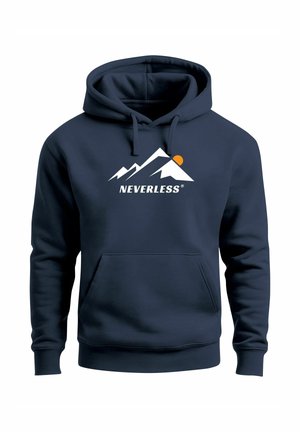 MOUNTAIN GRAFIK PRINT-PULLOVER - Hoodie - navy