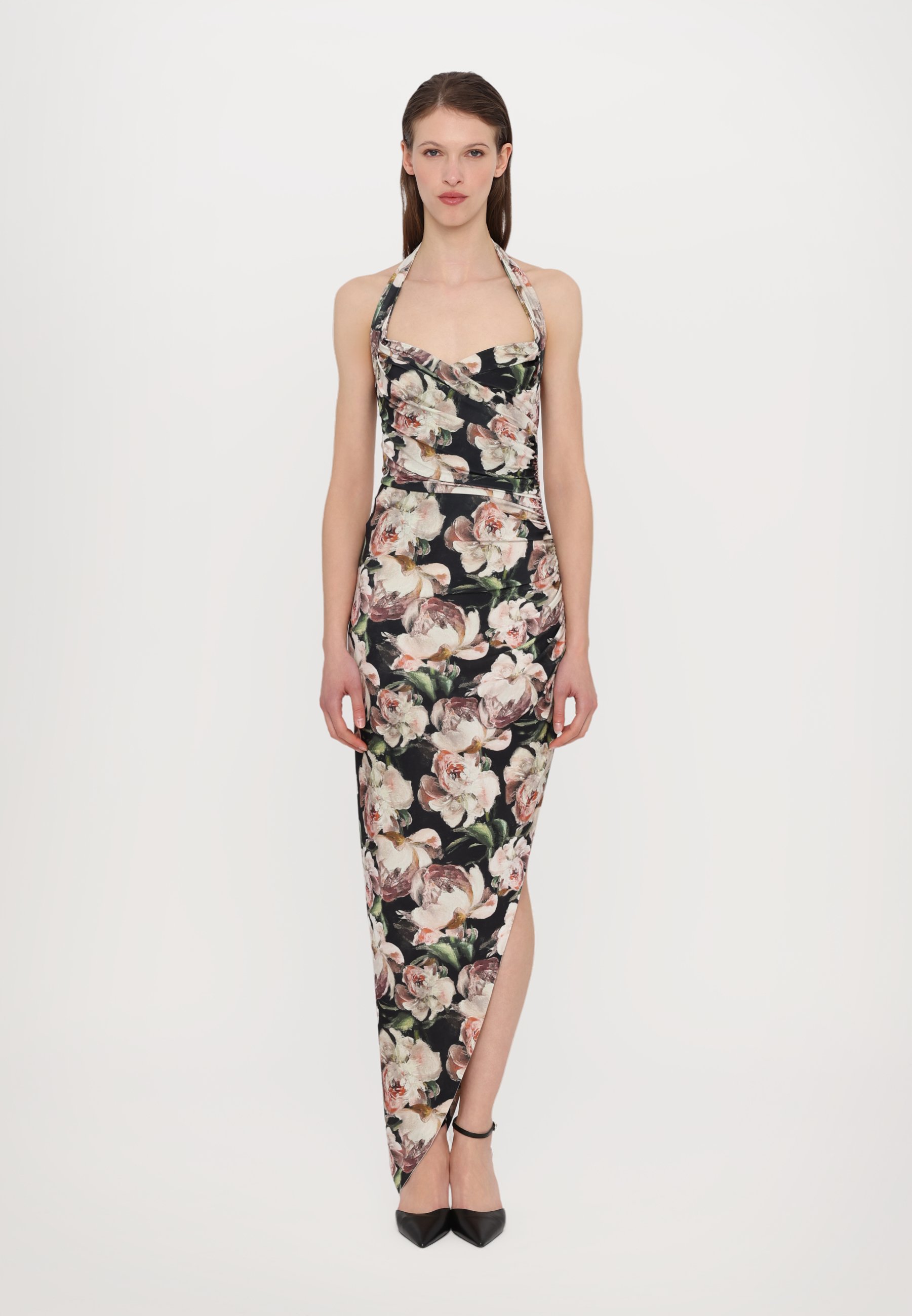 Norma Kamali CAYLA SIDE DRAPE GOWN - Maxi dress - multi coloured/multi-coloured - Zalando Norma Kamali CAYLA SIDE DRAPE GOWN - Maxi dress - multi coloured/multi-coloured - Zalando