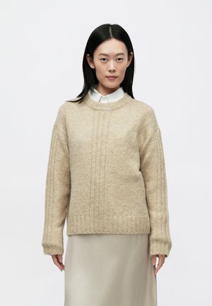 PULLOVER - Πουλόβερ - light beige heather