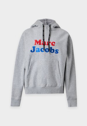 MARC JACOBS, CANAL LOGO OVERSIZED - Φούτερ με κουκούλα - heather grey