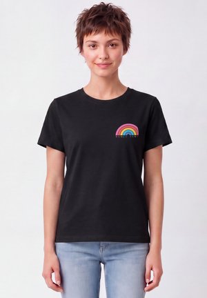 watapparel, WOMEN POWER - T-shirt imprimé - black
