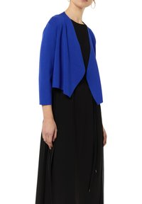 comma MIT POINTELLE-DETAILS AM RÜCKEN - Strickjacke - ozeanblau