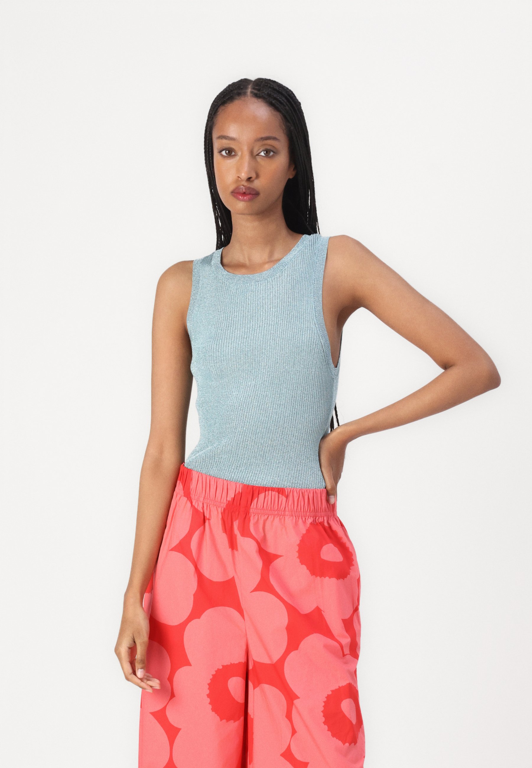 Marimekko VOIMAKUKKA UNIKKO - Trousers - red/pink/red