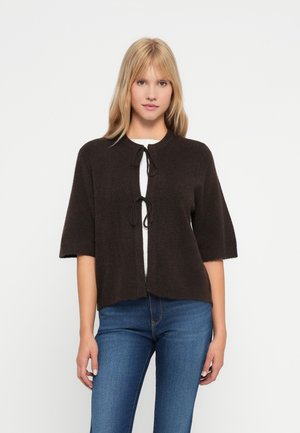 ONLY, ONLSIMONI 2/4 BOW CARDIGAN KNT NOOS - Cardigan - coffee beandetail