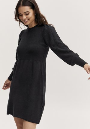 BYNONINA RIB DRESS - Jumper dress - black