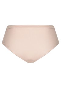 Lichtroze katoenen slip met een middelhoge taille, naadloze randen en een soepele textuur. Ontworpen voor comfort met klassieke snijlijnen.