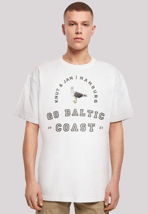 F4NT4STIC MÖWE KNUT JAN HAMBURG - Print T-shirt - weiß