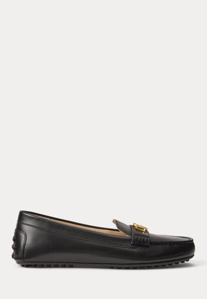 Lauren Ralph Lauren, BARNSBURY LEATHER DRIVER - Chaussons - black