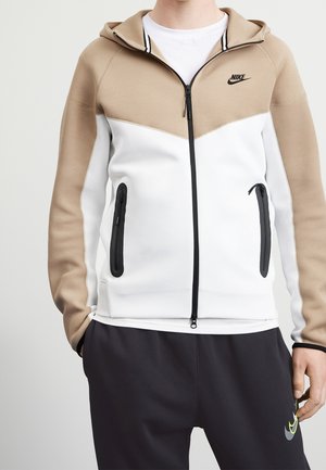 Tröja med dragkedja - off-white