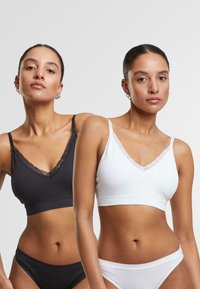 Urban Classics 2-PACK - Topp - black white