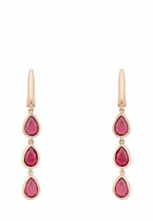 SARDINIA TRIPLE TEARDROP TOURMALINE - Oorbellen - rose gold coloured