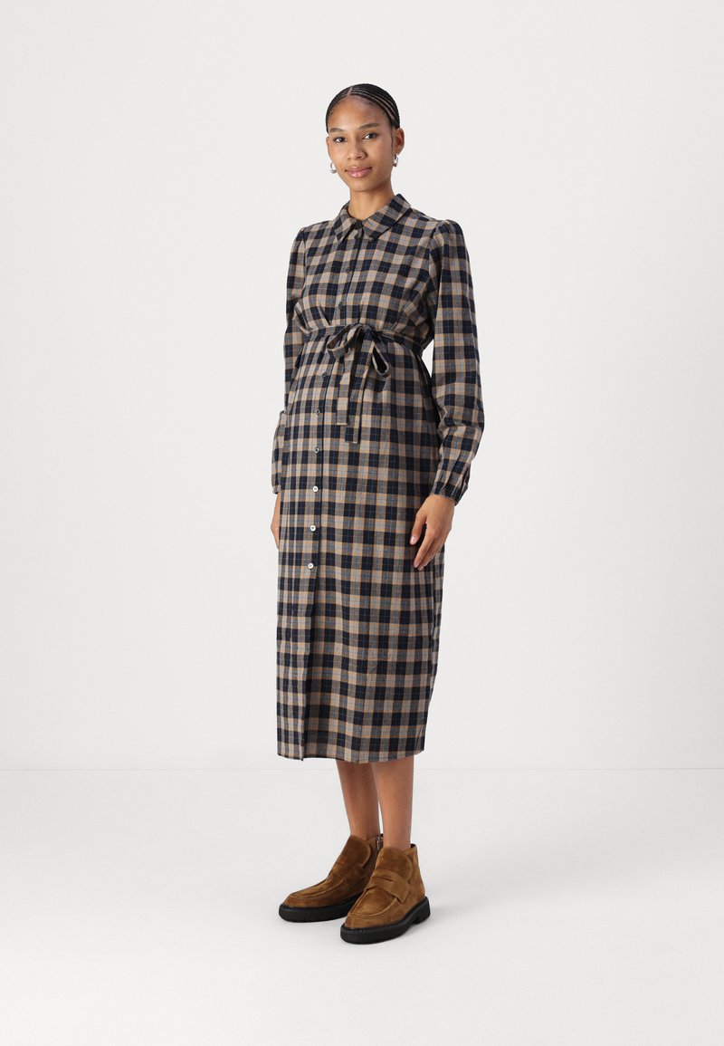 MAMALICIOUS MLOLIVE LIA SHIRT DRESS - Haljina-majica - dark blue